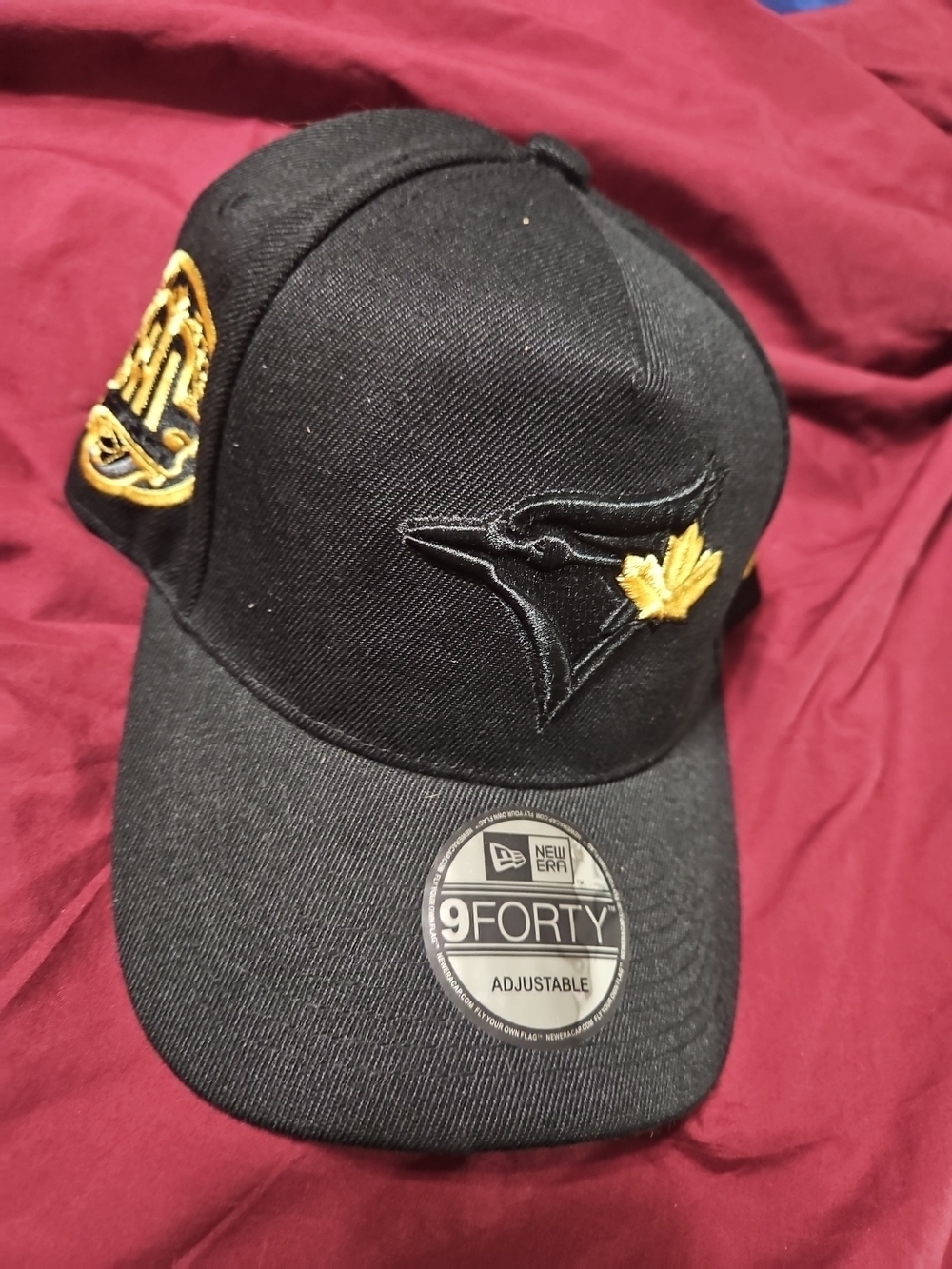 New Era Black Toronto Blue Jays 9FORTY Cap with Gold Accents